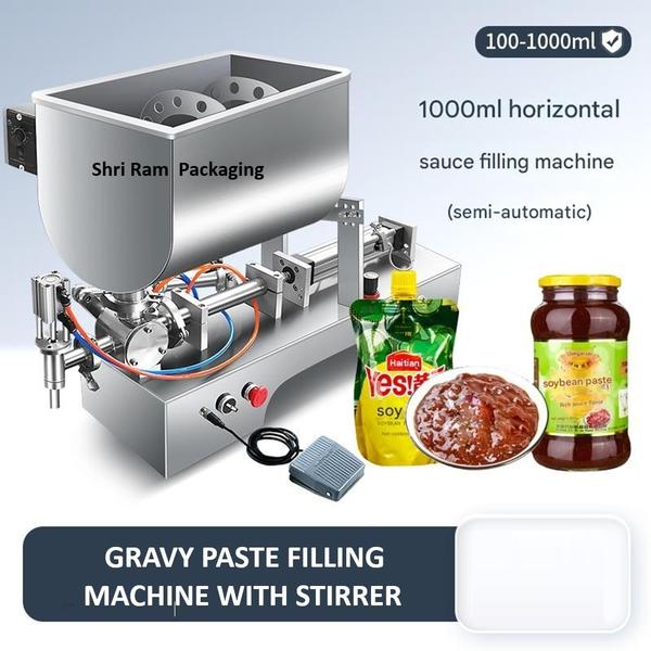 Semi-Automatic Gravy Paste Filling Machine with S