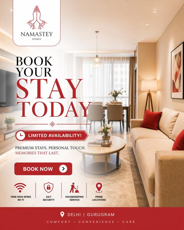 Service apartments in Delhi of