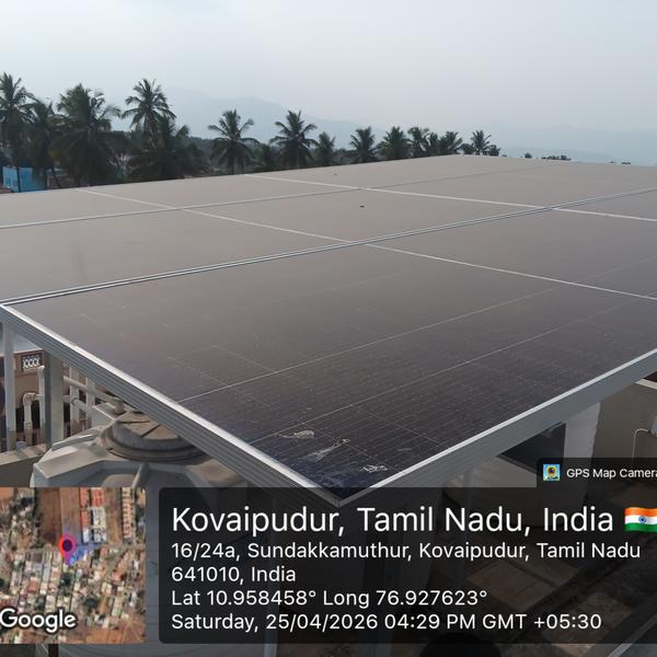 🌞 Successful Solar Installation – Powering a Gree