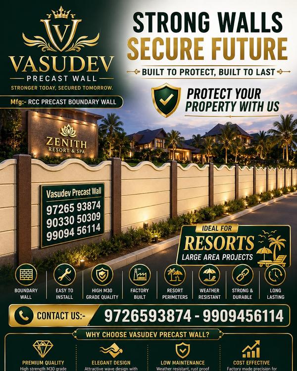 RCC PRESTRESSED WALL.Rcc Precast wall,RCC Fencing 