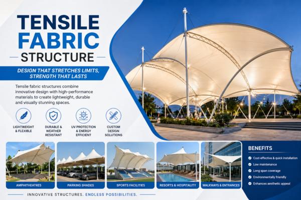 Tensile fabric structure in Pune is becoming a pre