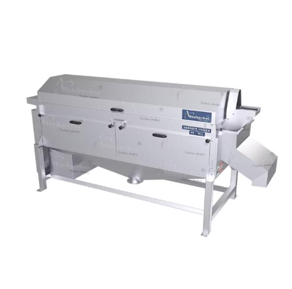 Preparing root vegetables like potatoes, carrots, 