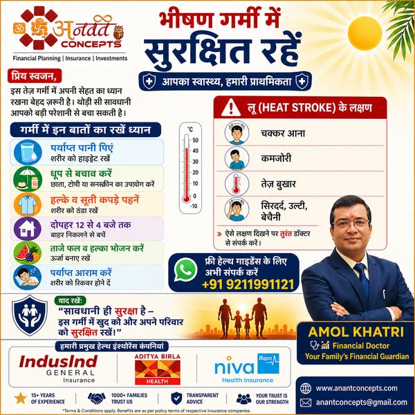 भीषण गर्मी में सुरक्षित रहें ☀