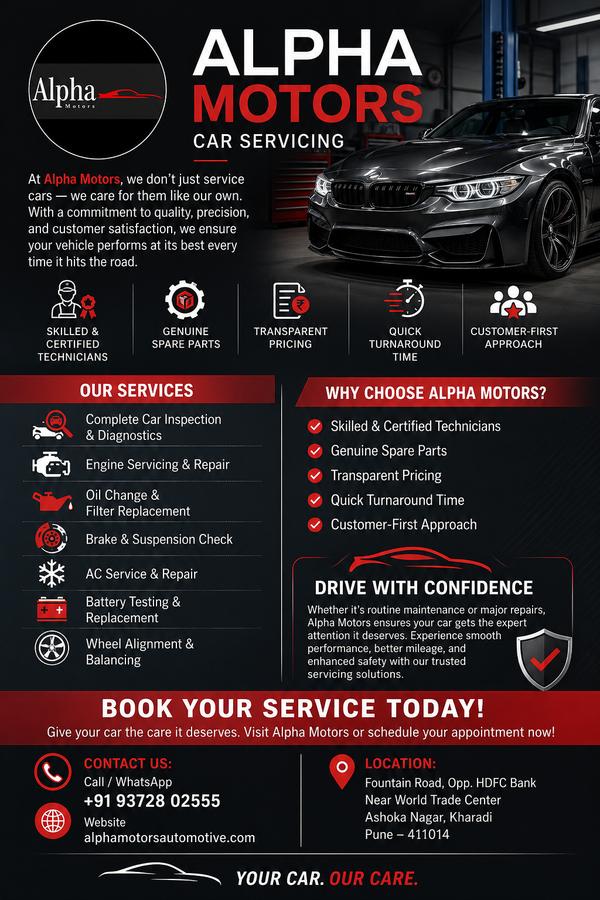 Alpha Motors Car Servicing | P