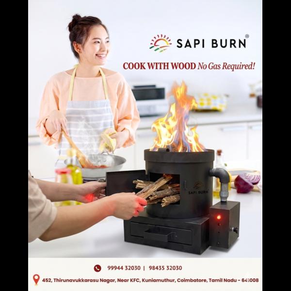 Cook with wood and eliminate the need for gas. The