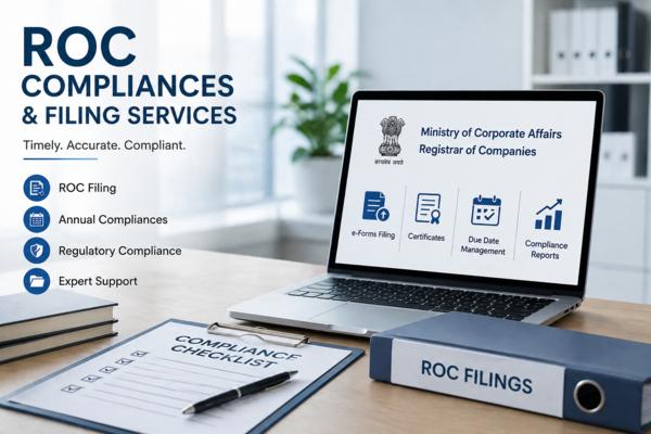ROC compliances and filing ser