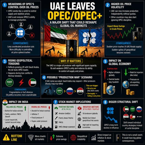 The UAE leaving OPEC/OPEC+ is 