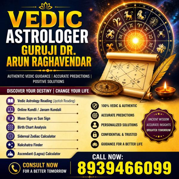 Vedic Astrologer Guruji Dr. Ar