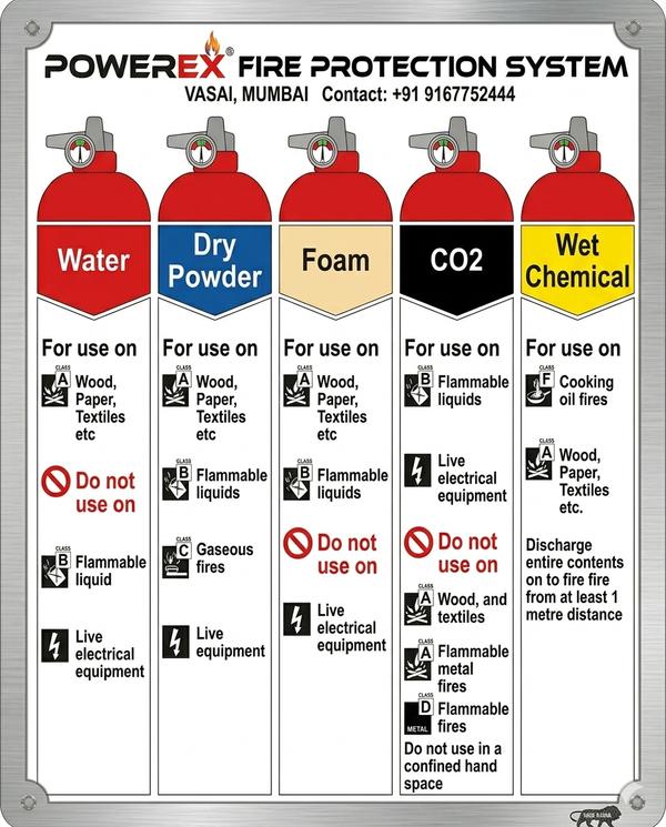 Using the correct fire extinguisher is critical be