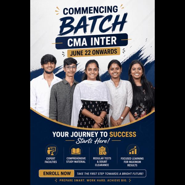 Your CMA Journey Begins H