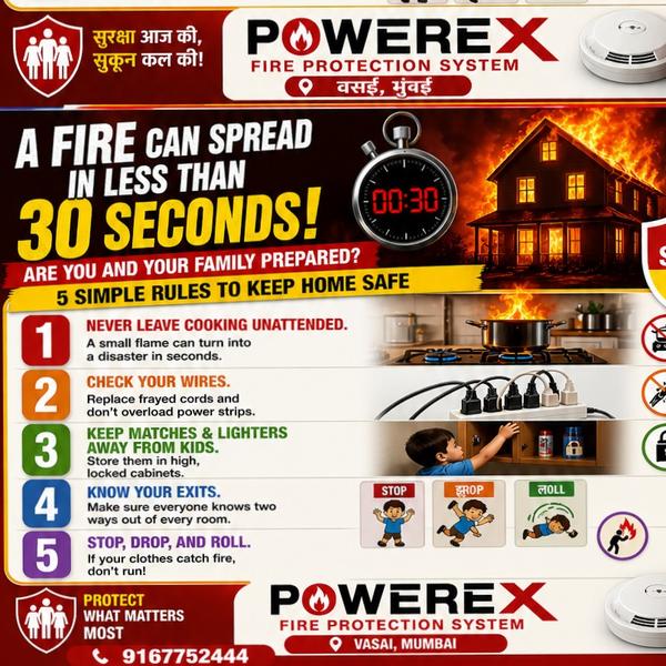A fire can spread in less than 30 seconds. Are you