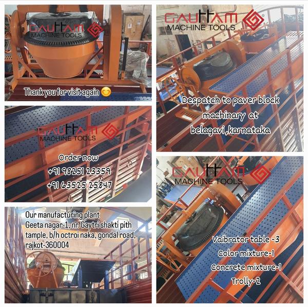despatch paver block machinary at belagavi-karnata