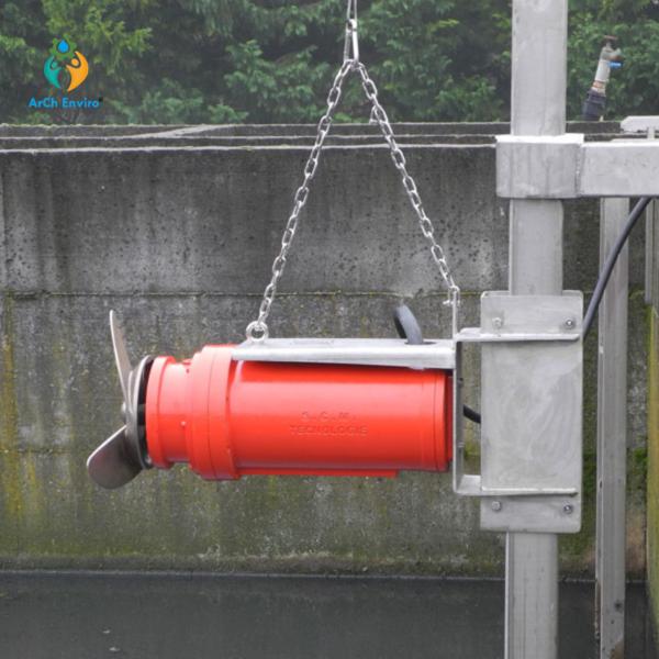 submersible mixer for equaliza