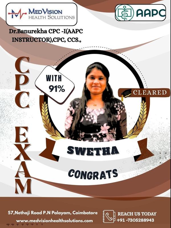 CONGRATULATIONS SWETHA!!