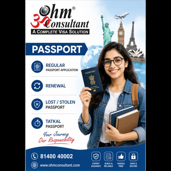 Passport  Services:
-	Regular 