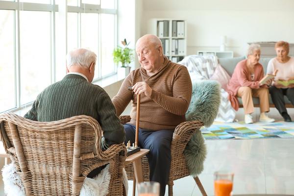 A senior living community in B