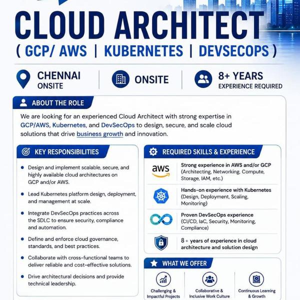 Working location Chennai cloud