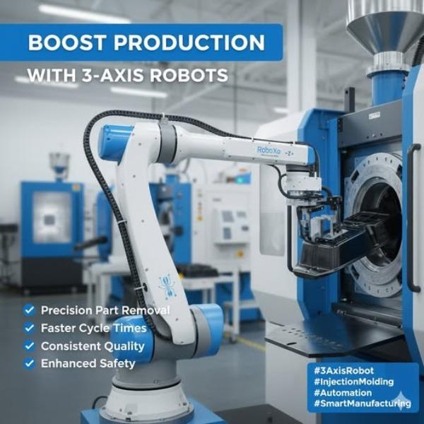 Sprue Pickers, 3 Axis Robots and 6 Axis Robots for