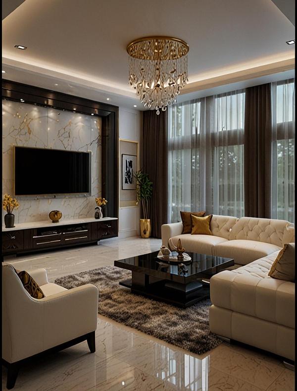 Modern Living Room Interior De