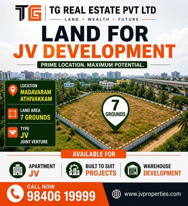 V LAND OPPORTUNITY – MADAVARAM