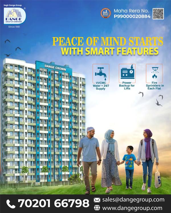 1BHK, 1.5BHK flats available at DANGE COMPLEX DANG