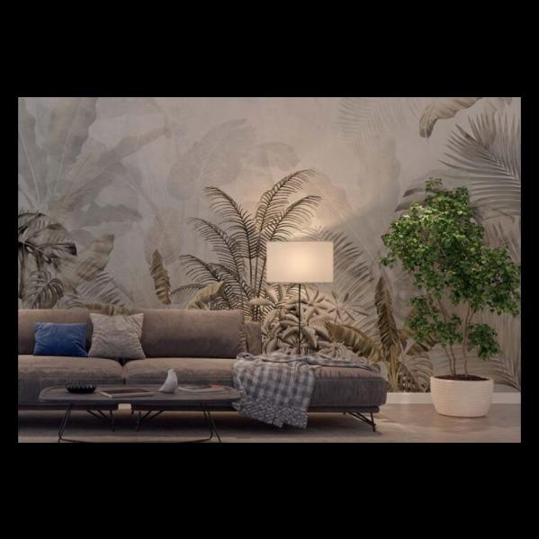 Wall wallpaper adds personalit