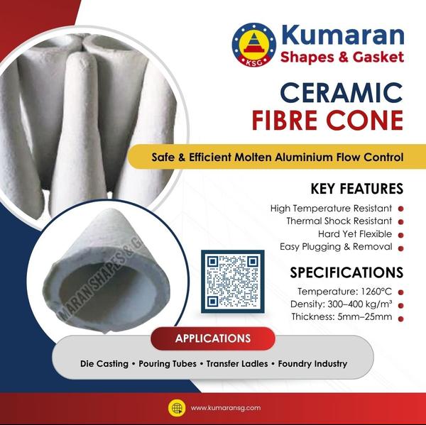🔥 Ceramic Fibre Cone Designed for safe and smooth