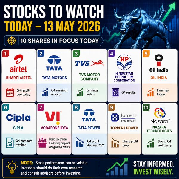 Stocks in focus today : 🎯Bhar