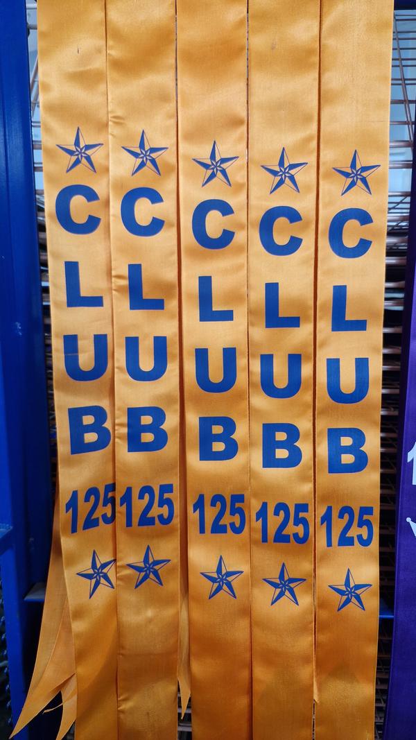 custom sash printing club 200