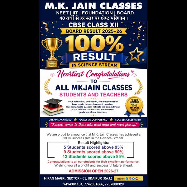 M.K. JAIN CLASSES PVT.LT