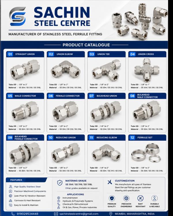 Stainless Steel 304 Ferru