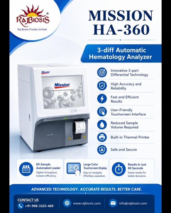 The MISSION HA-360 is a compact and efficient 3-di