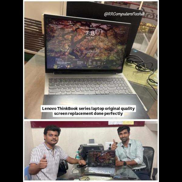 Customer laptop screen replace