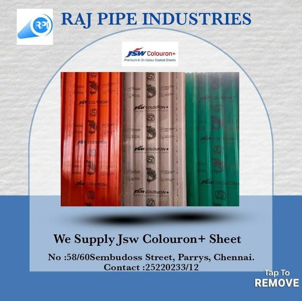 Jsw Coloron+ Sheet Sky Blue, Off White, Royal Blue