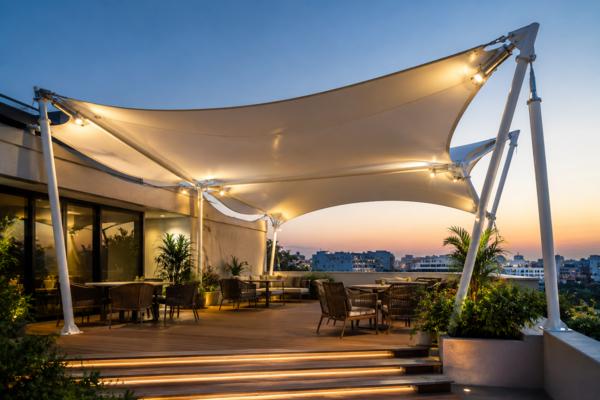 Tensile structure for terrace in Pune is becoming 