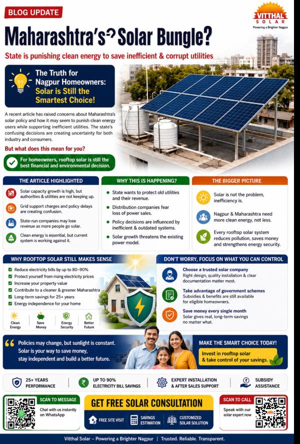 ⚡ Maharashtra’s Solar Bungle? What Nagpur Homeowne