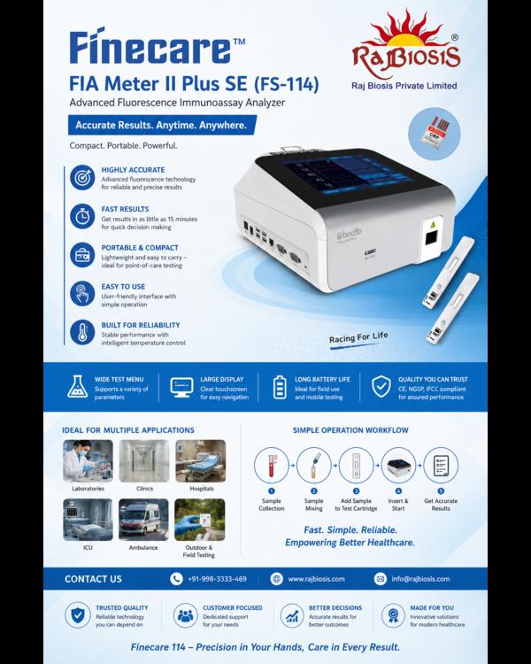 Finecare™ FIA Meter II Plus SE (FS-114) is an adva