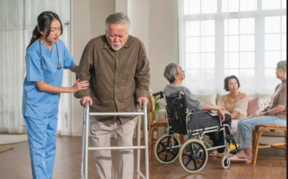 Nursing care for senior people