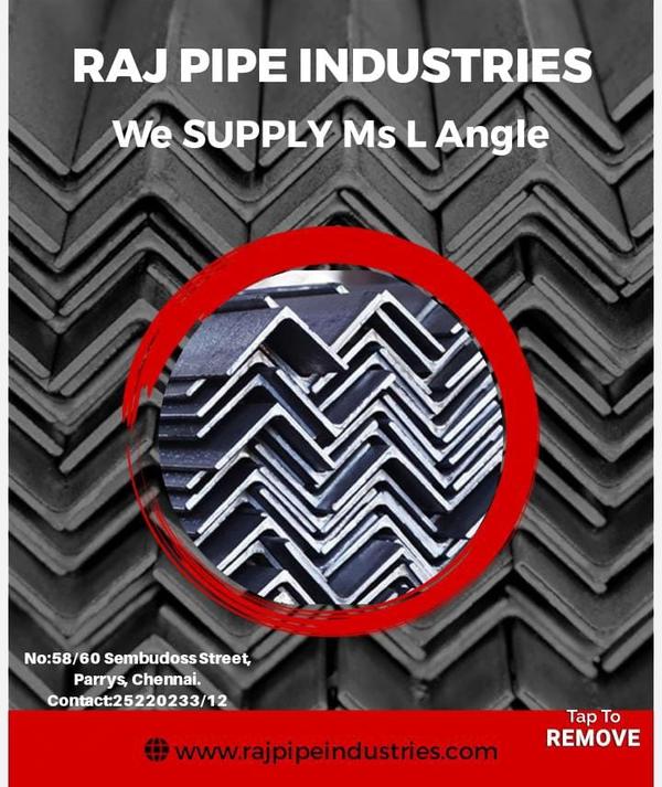 MS Angle 25*25*3mm to 250*250*16mm sizes available