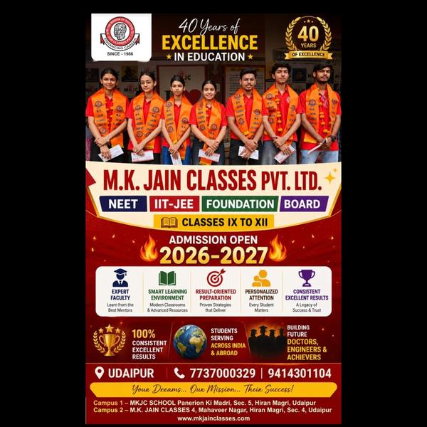 M.K. JAIN CLASSES PVT.LTD