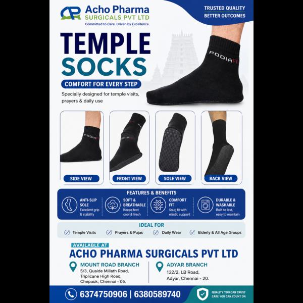 🛕 Temple Socks – Available in