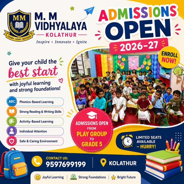 ๐๐ ADMISSIONS OPEN 2026โ27 |