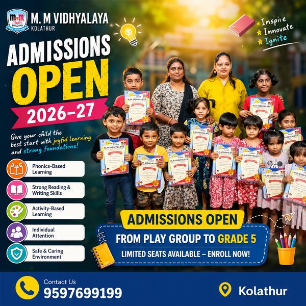 ๐๐ ADMISSIONS OPEN 2026โ27 |