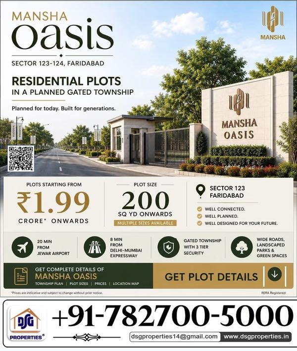 Mansha Oasis Sector 123 Farida