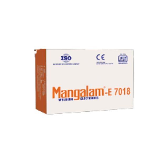 The MANGALAM E 7018 is a basic-coated, low-hydroge