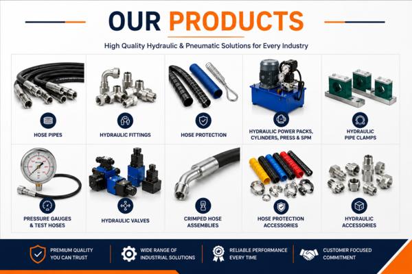 High-pressure hydraulic hoses built for durability