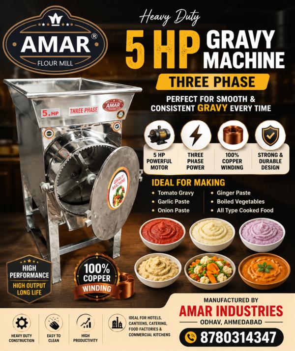 The 5 HP Gravy Machine by Amar Industries is a hea