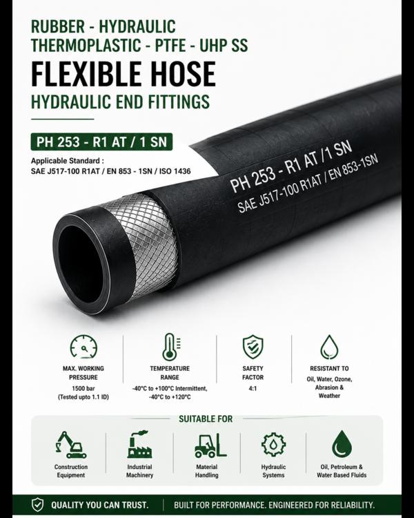 ⚙️ High Performance Hydraulic HoseBuilt for stren