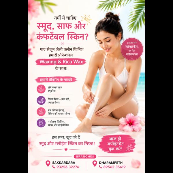 Waxing & Rica Wax in Nagpur | Smooth & C