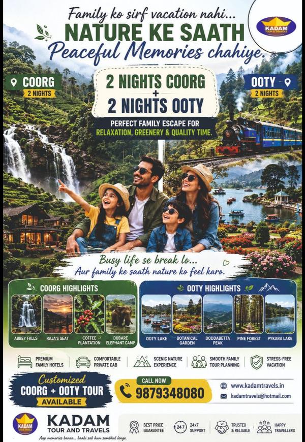 Escape the busy city life with